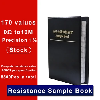  Набор микросхем 0805 SMD-резистор в ассортименте, 1% FR-07 SMT 170 значений, книга образцов 0R-10M