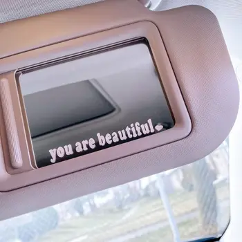  Наклейки на зеркало заднего вида 10 * 1 см, Водонепроницаемая Внутренняя наклейка, креатив для автомобиля