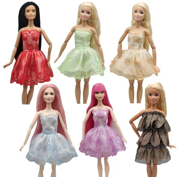  Наряд Кружевное платье Форма для кукольных аксессуаров Костюм для куклы Барби Одежда Аксессуары Платье Принцессы для девочек Кукла Bjd Комплект одежды