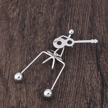  Настольная железная фигурка, украшение, Динамический балансирующий инструмент, Мини-игрушка, качели из металла