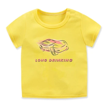  новые футболки для мальчиков, забавная детская футболка с графическим принтом гоночных автомобилей, летняя молодежная футболка в стиле харадзюку желтого цвета с коротким рукавом в стиле хип-хоп для мальчиков