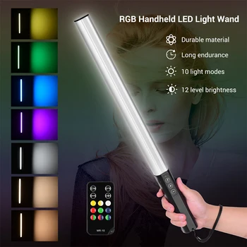  Новый светодиодный RGB Видеосветильник Baton с Дистанционным Управлением 3000 K-5600 K 36 цветов Студийная Панель Освещения для Фотосъемки Youtube TikTok Vlog