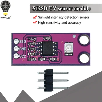  Оригинальная сборка GUVA-S12SD Модуль Датчика обнаружения УФ-излучения Датчик освещенности 240 нм-370 нм для arduino