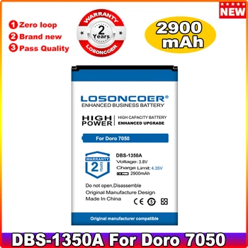  Оригинальный LOSONCOER 2шт 2900 мАч DBS-1350A для бытовой сотовой батареи Doro 7050