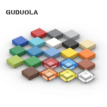  Плитка Guduola 1x1 с Пазом 3070 Специальный Кирпич 3070b MOC Строительный Блок Игрушки с Мелкими Частицами 300 шт./лот