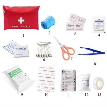  Портативная аптечка первой помощи, медицинские аксессуары, снаряжение для кемпинга, принадлежности для экстренного выживания, Лейкопластырь, сумка для хранения лекарств