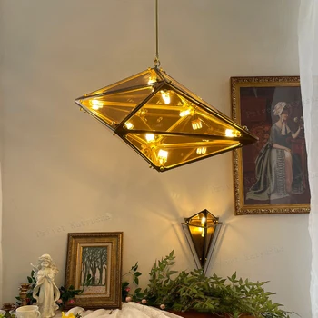  Постмодернистская Потолочная Люстра из Бриллиантового стекла 2023, светодиодный подвесной светильник для потолка, Домашний декор, Блеск для столовой, Лампе Lamparas
