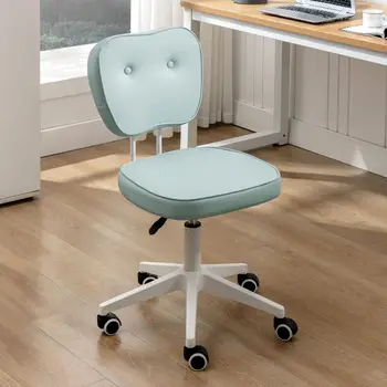  Простое Компьютерное кресло Со спинкой Для отдыха, Современное офисное кресло, Мебель для спальни, Скандинавское кресло для Учебы, Вращающееся Кресло, Офисная мебель