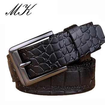  Ремни Maikun для Мужчин, мужской ремень с принтом из крокодиловой кожи, высококачественные дизайнерские ремни для бизнеса