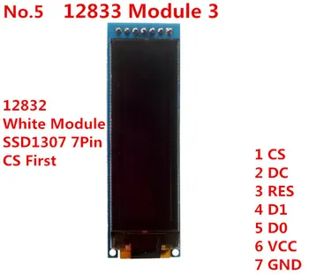  Синий 2,08 дюймовый OLED 7pin модуль экрана дисплея 256*64 Пикселя 24 Контакта 31P SPI IIC подключение параллельный порт Напряжение 3,3 В