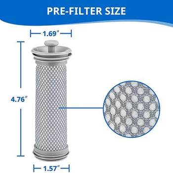  Сменный предварительный фильтр из 3 Упаковок для Беспроводного пылесоса Tineco A11 Master/Hero, A10 Master/Hero, Tineco Pure ONE S11/S12
