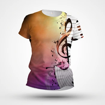  Футболка с музыкальным элементом 2023, мужская футболка с друзьями, футболка с 3D печатью, двухуровневая мужская одежда