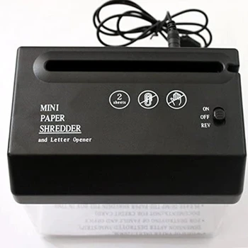  Электрический Измельчитель Бумаги N80D Mini A6, Портативный Уничтожитель Документов для счетов-фактур, Писем, USB, Питание от аккумулятора 15X14,5X10,5 см