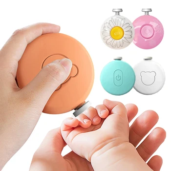  Электрический Триммер для Лака для ногтей Для новорожденных, Простые В использовании Безопасные Детские Кусачки для ногтей, Мультяшный Набор Инструментов для Маникюра Для детей и взрослых